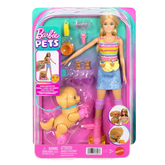 BRB PETS SKATE AND RUN PUP BLONDE DOLL