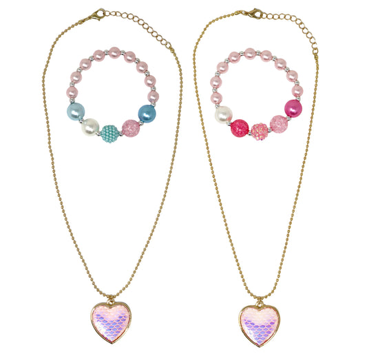 P/POP DREAMLAND MERMAID HEART NECKLACE S