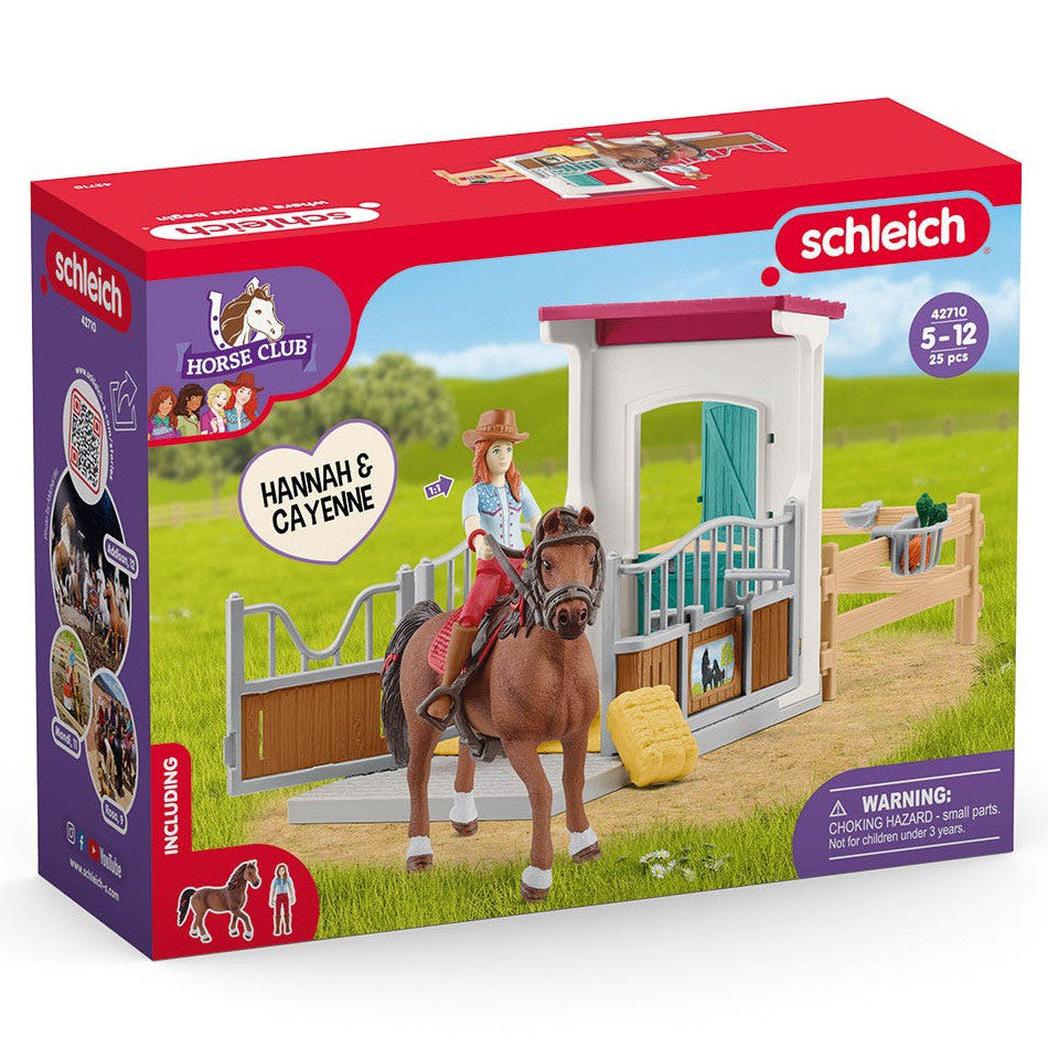 SCHLEICH 42710 HORSEBOX HANNAH & CAYENNE