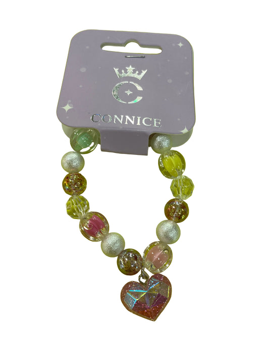 C/NICE HC01766 BEAD HEART BRACELET