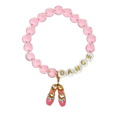 P/POP DANCE LETTER BEAD BRACELET