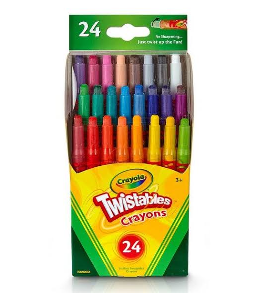 CRAYOLA CRAYONS TWISTABLE MINI 24