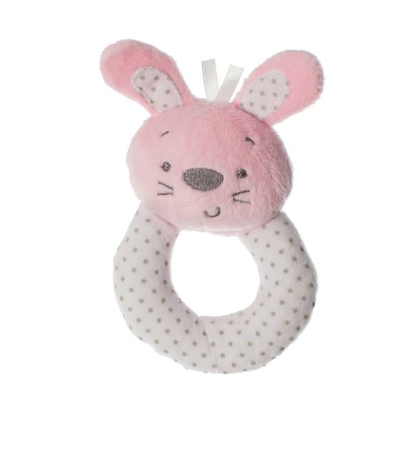 PLAYGRO RATTLE BUNNY PINK