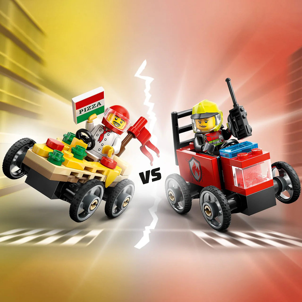 LEGO 60458 CITY PIZZA VS FIRE TRUCK