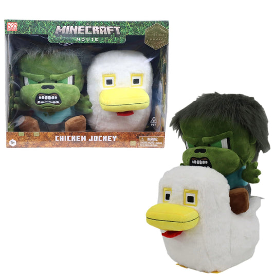 MINECRAFT MOVIE PLUSH CHICKEN JOCKEY PK