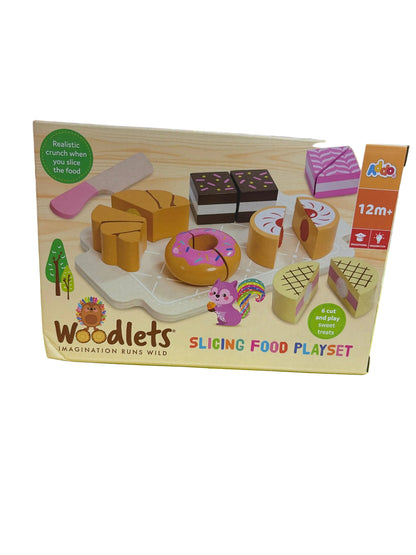 WOODLETS SLICING FOOD PLAYSET SWEETS