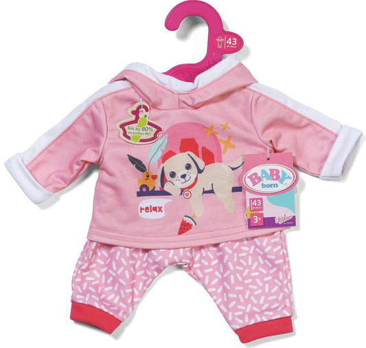 BABY BORN JOGGING SUIT PINK 43CM