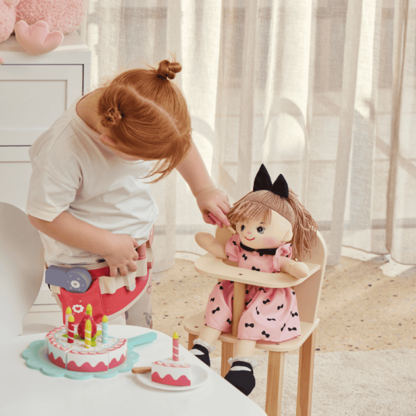 PILBEAM WOODEN HIGH CHAIR DOLLS