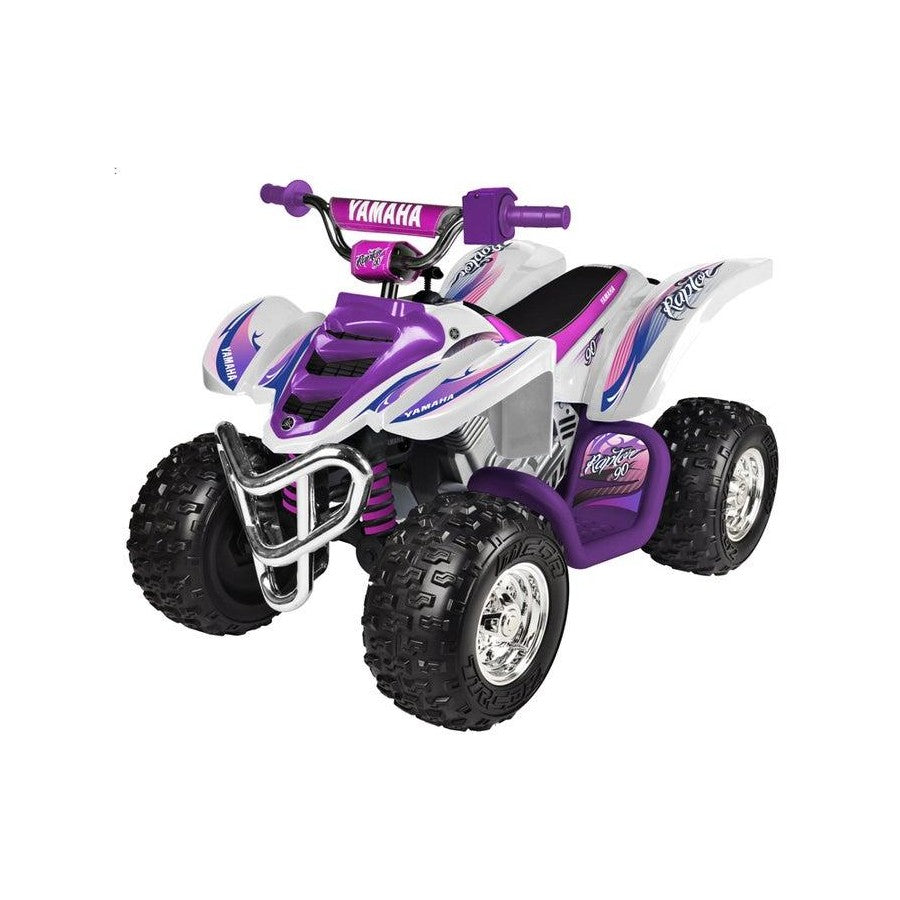 RIDE ON 12 VOLT YAMAHA RAPTOR PINK/PURPL