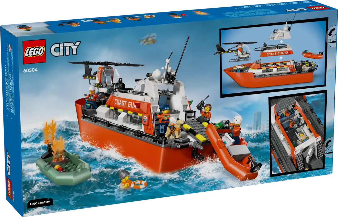 LEGO 60504 CITY COAST GUARD BOAT & HELIC