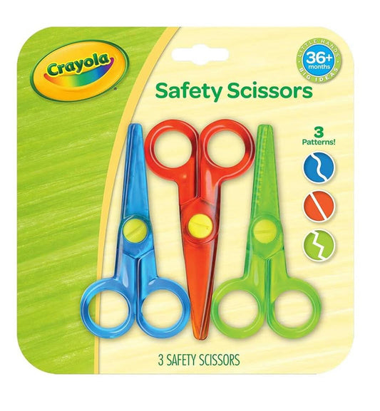 CRAYOLA SAFETY SCISSORS 3PK