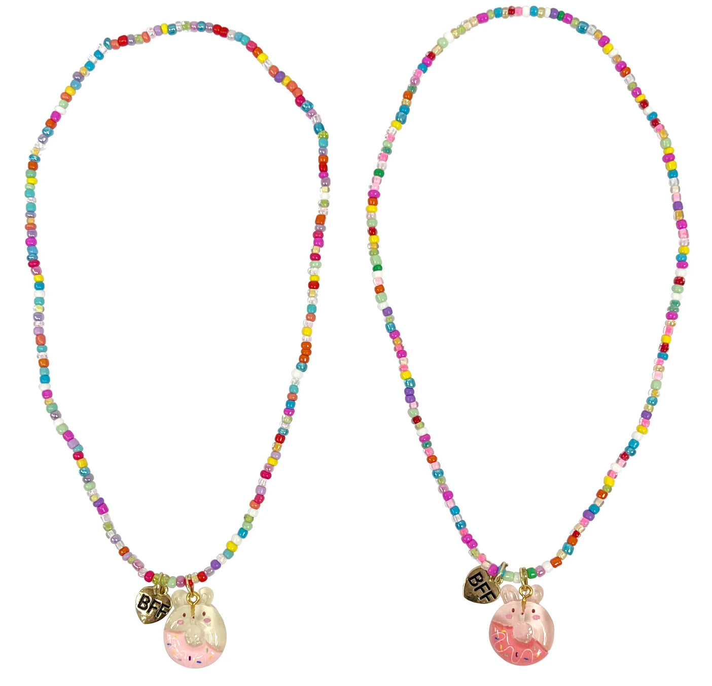 P/POP BFF DONUT NECKLACE SET