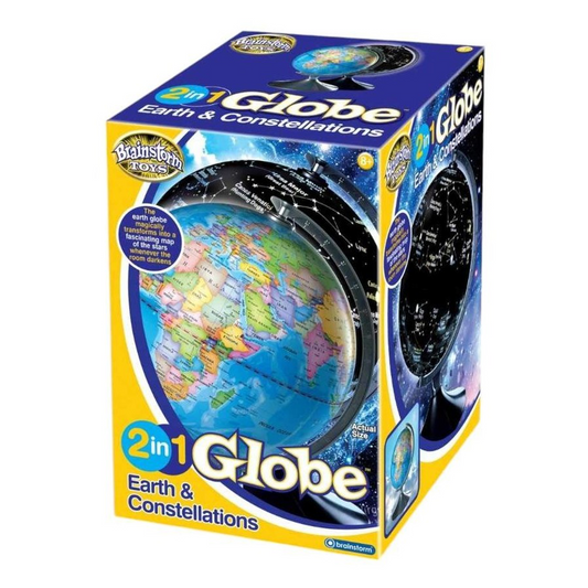 BRAINSTORM 2 IN 1 GLOBE EARTH & CONSTELL