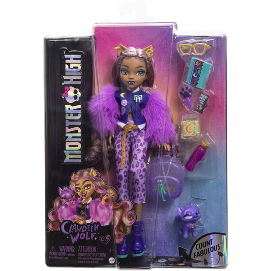 MONSTER HIGH CLAWDEEN WOLF DOLL
