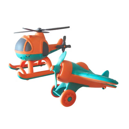 BIO PLASTIC PLANE AND HELICOPTER SET