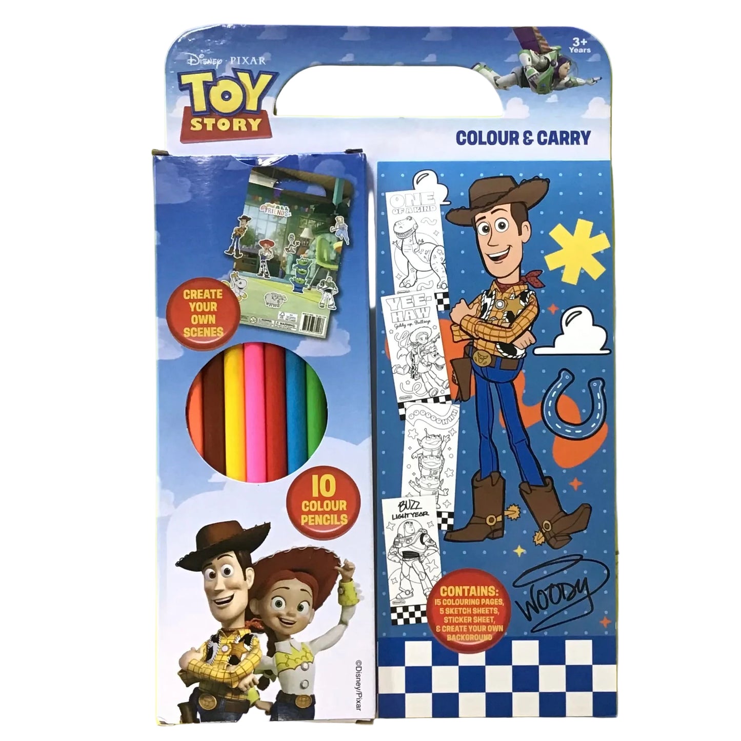 TOY STORY COLOUR & CARRY BOOK