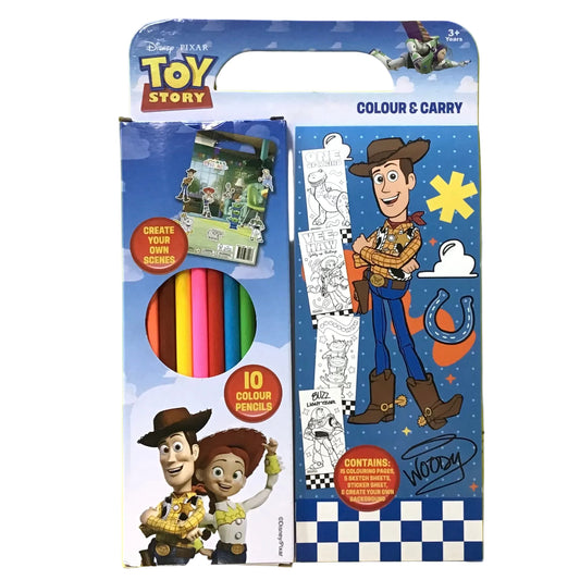 TOY STORY COLOUR & CARRY BOOK