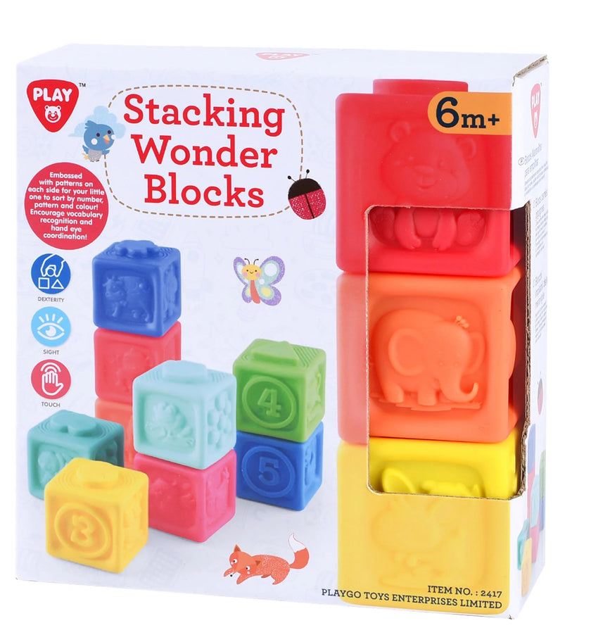 PLAYGO 9PC STACKING WONDER BLOCKS