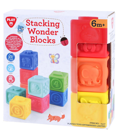 PLAYGO 9PC STACKING WONDER BLOCKS