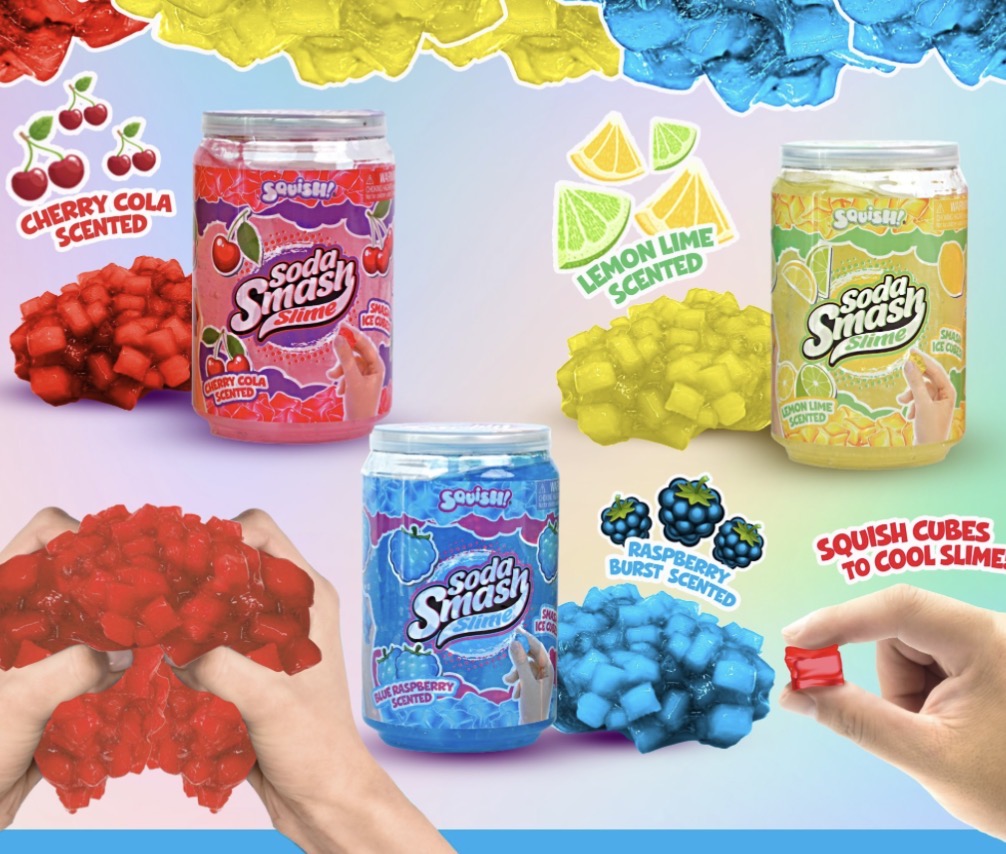 SQUISH SODA SMASH SLIME AST