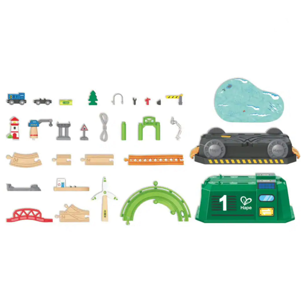 HAPE RAILWAY ECO ENERGY TRAIN BUCKET SET