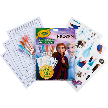 CRAYOLA CLR/STKR ACT SET FROZEN