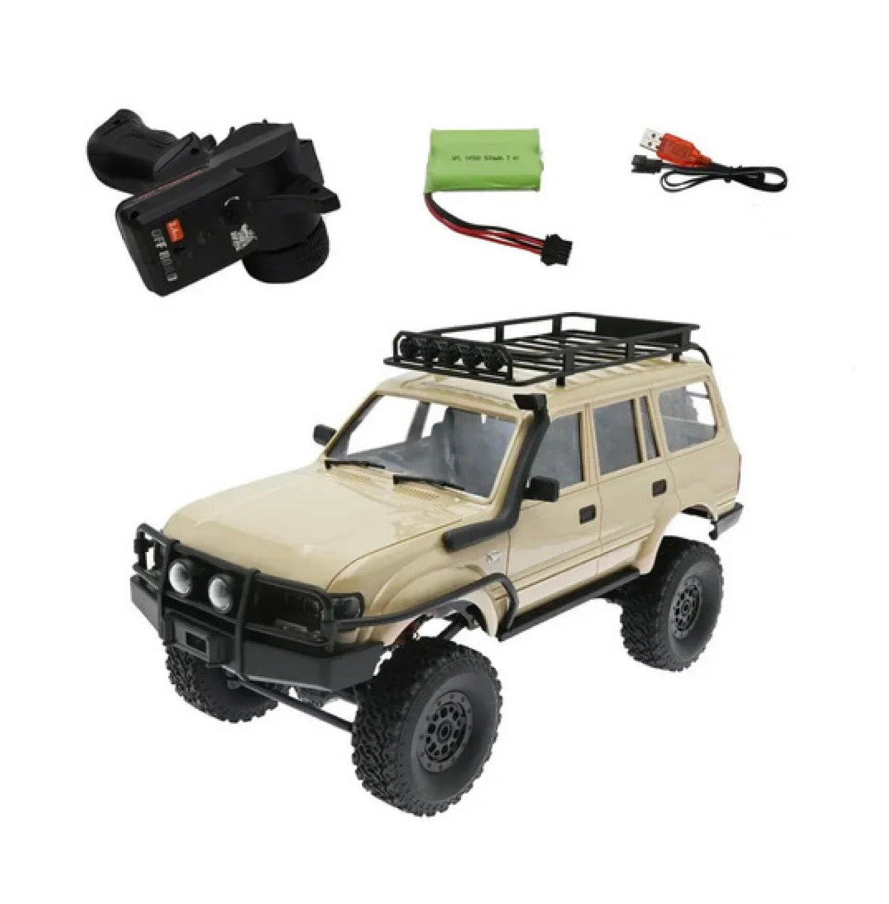 R/C 1:16 4WD TRUCK RTR CRAWLER YELLOW