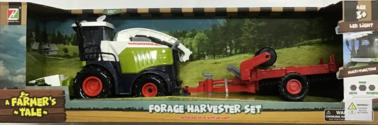 FARM HARVESTER WITH TRAILER SET