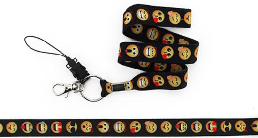 LANYARDS BLACK EMOJI