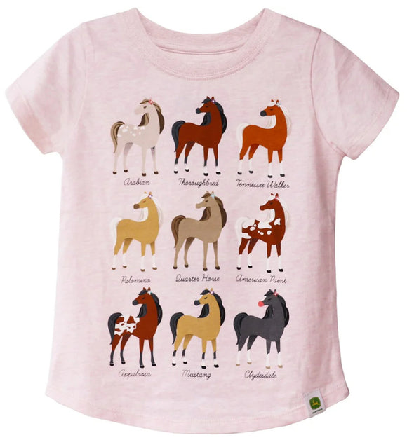 JD T-SHIRT HORSE BREADS PINK CHILD 6