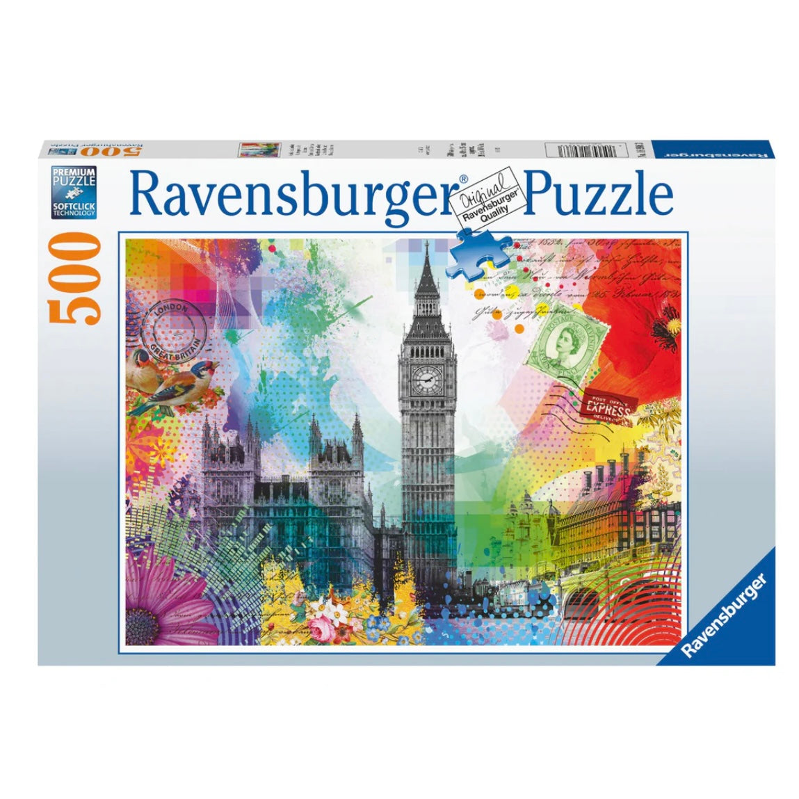 PUZZLE 500PC LONDON POSTCARD