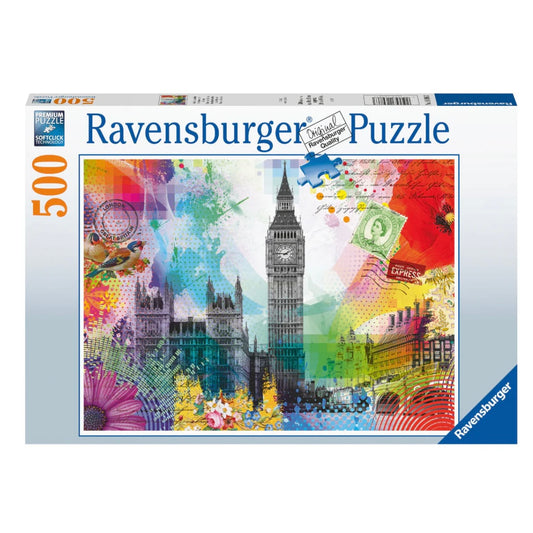 PUZZLE 500PC LONDON POSTCARD