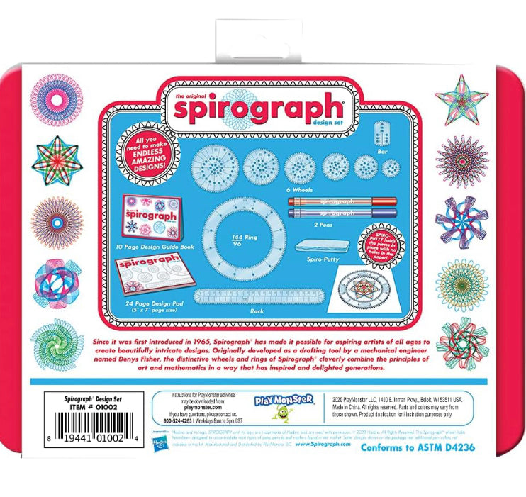 SPIROGRAPH DESIGN SET TIN