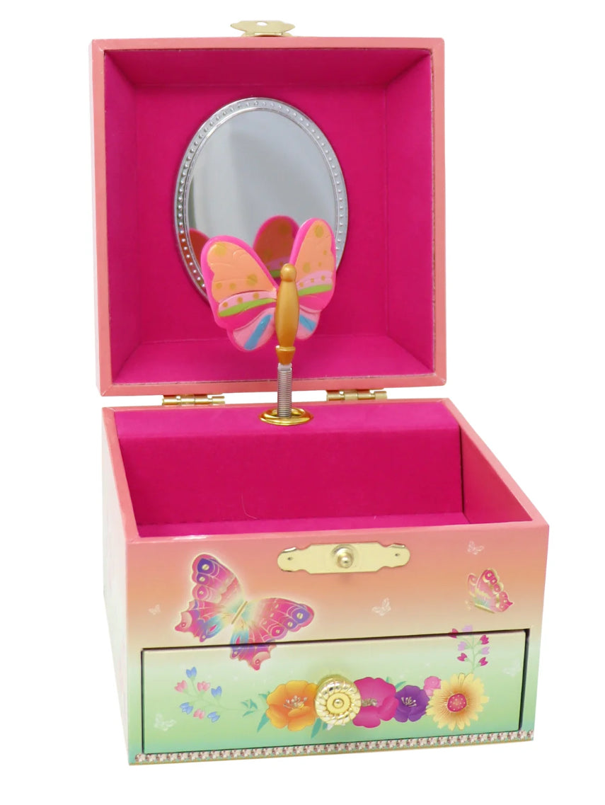 P/POP RAINBOW BUTTERFLY JEWELLERY BOX