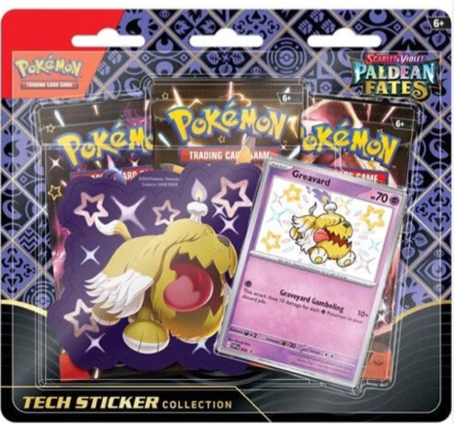 POKEMON TCG TECH STICKER PALDEAN FATES