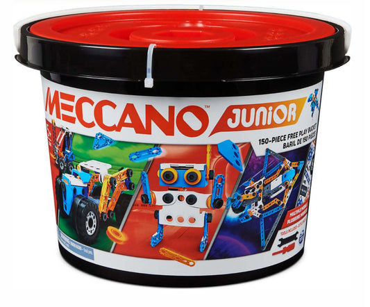 MECCANO JUNIOR 150PC BUCKET RED LID