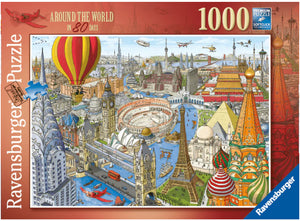 PUZZLE 1000PC AROUND THE WORLD80 DAYS