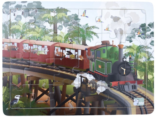 PUZZLE 24PC ALL ABOARD AUS TRAIN