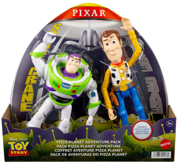 PIXAR 7 INCH BUZZ & WOODY 2 PK POSEABLE