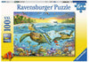 PUZZLE 100PC SWIM WITH SEA TURTLES