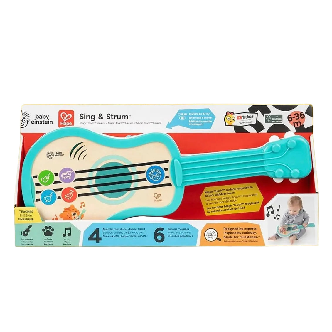 HAPE WOODEN MAGIC TOUCH UKULELE