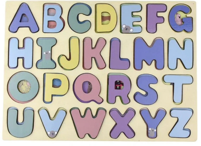 PUZZLE AUS ANIMALS UPPERCASE ALPHABET