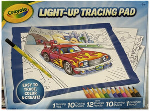 CRAYOLA LIGHT UP TRACING PAD CARS