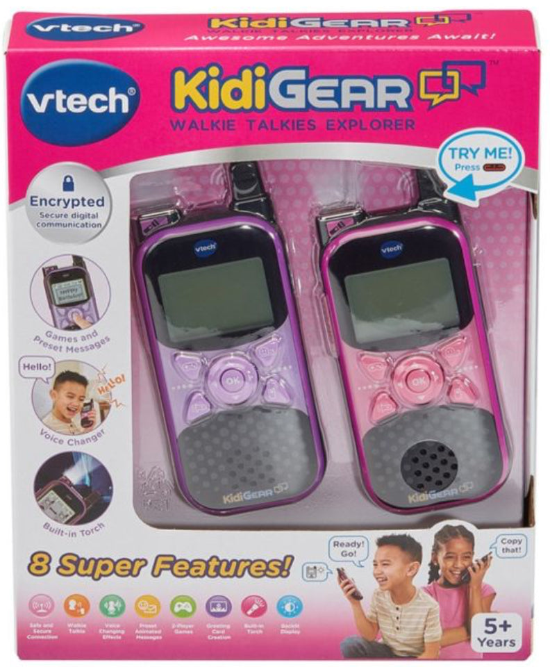 VTECH KIDIGEAR WALKIE TALKIE EXPLOR PINK