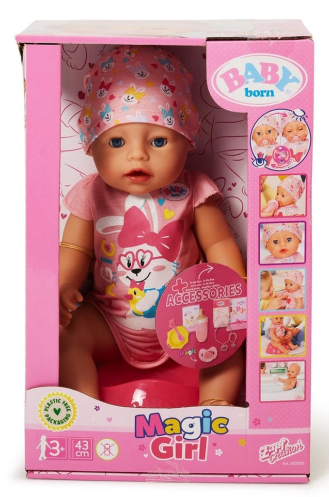 BB BABY BORN MAGIC GIRL 43CM OPEN BOX