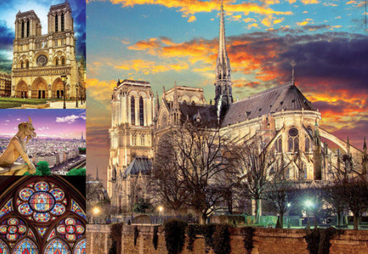 PUZZLE 1000PC NOTRE DAME COLLAGE