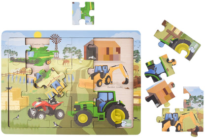PUZZLE 24PC AUSSIE FARM VEHICLES
