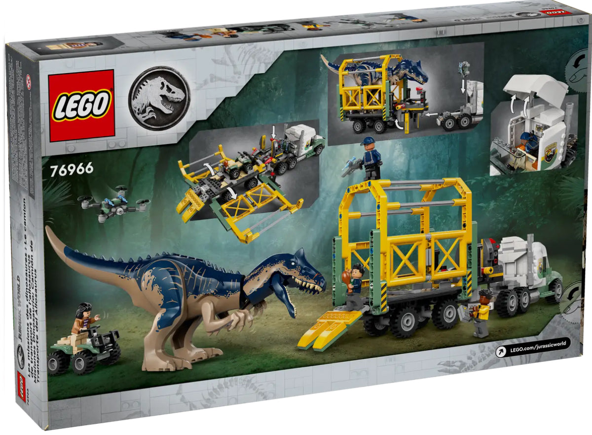 Lego 76966 Jw Allosaurus Transport Truck