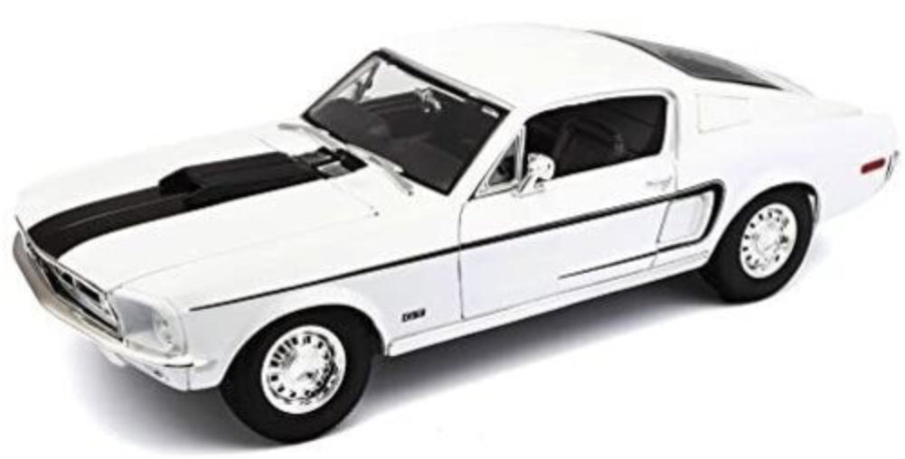 MAISTO 1:18 1968 FORD MUSTANG GT COBRA W