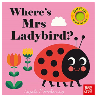 BOOK WHERE'S MRS LADYBIRD FELT FLAPS